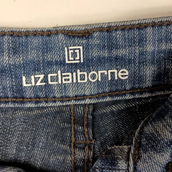 Liz Claiborne Classic Fit Bootcut Leg Jeans Size 14 36x30 Blue - Picture 3 of 11